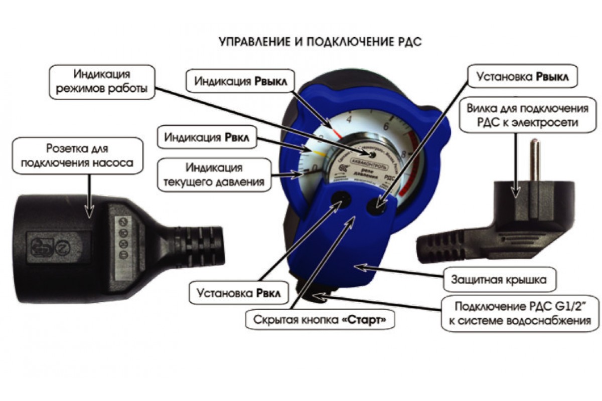 Реле акваконтроль схема подключения