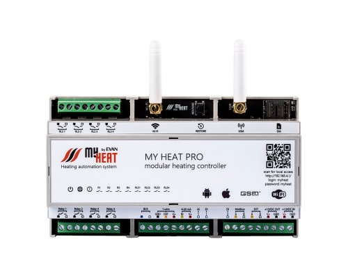 MyHeat Контроллер PRO Wi-Fi / GSM для котельной отопления