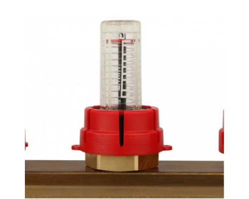 STOUT Распределительный коллектор из латуни с расходомерами 3 вых.