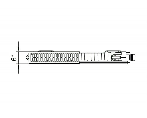 Радиатор стальной Kermi FTV 11, 500/600, нижнее справа