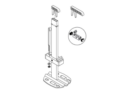 Кронштейн для радиатора KERMI Напольный 300--500 мм