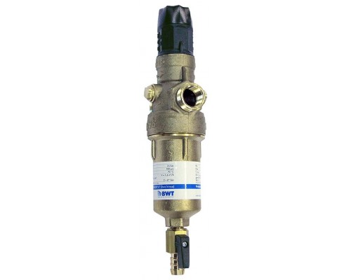 BWT Protector mini H/R HWS 3/4 фильтр механической очистки горячей воды с редуктором давления, 810563