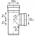 Тройник 32 мм 87° для внутренней канализации Ostendorf, 110400