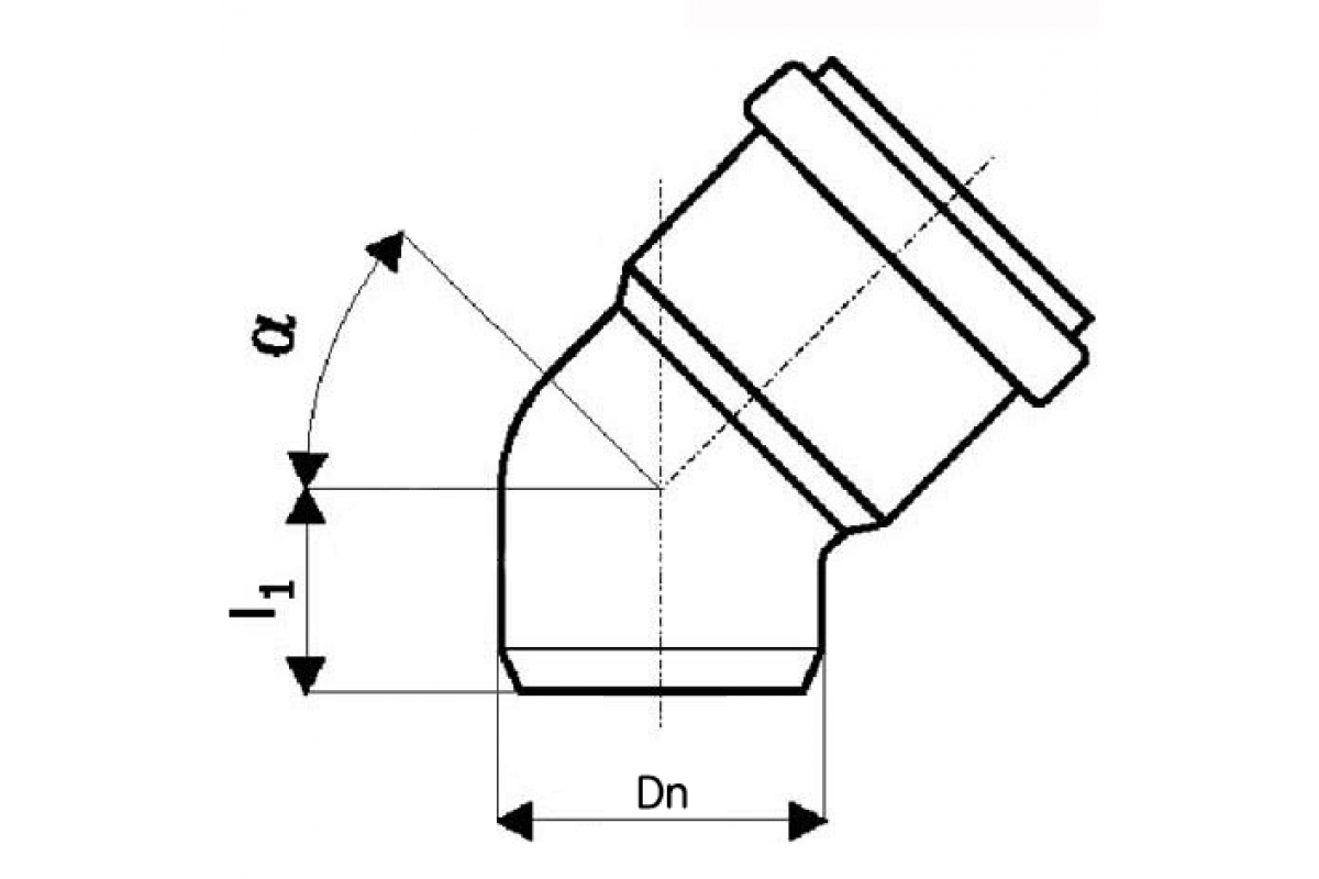 Размеры канализационных отводов. Ostendorf HTB - отвод 110/45°. Ostendorf HTB - отвод 160/45°. Ostendorf HTB - отвод 125/45°. Ostendorf HTB - отвод 90/30°.
