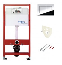 Инсталляция TECE TECEbase, для подвесного унитаза, кнопка смыва TECEnow, 9400012