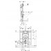 Инсталляция Geberit Duofix для подвесного унитаза шгв 880*170*1120 цвет-белый синий