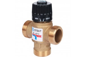 STOUT Термостатический смесительный клапан для систем отопления и ГВС G 1 M