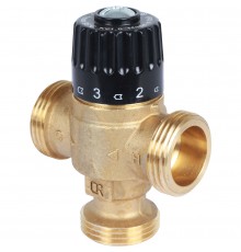 STOUT Термостатический смесительный клапан для систем отопления и ГВС 1 НР 30-65°С KV 1,8