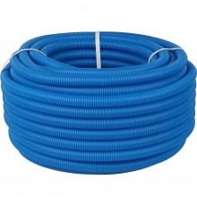STOUT Труба гофрированная ПНД, цвет синий, наружным диаметром 20 мм для труб диаметром 16 мм