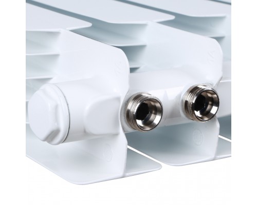 STOUT Space 500 7 секций радиатор биметаллический нижнее правое подключение RAL9016