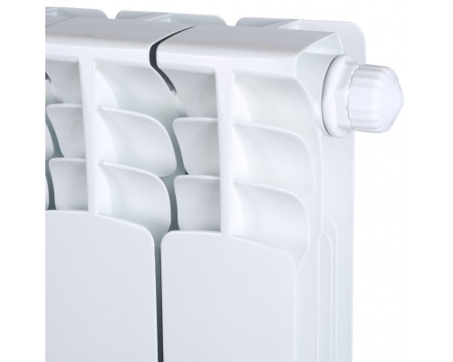 STOUT Space 500 10 секций радиатор биметаллический нижнее правое подключение RAL9016