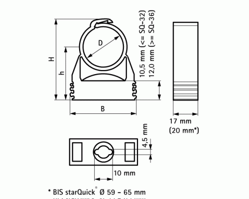 Walraven starQuick Хомут белый 20-23мм