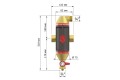 Flamco Сепаратор воздуха и шлама Flamcovent Clean Smart 1