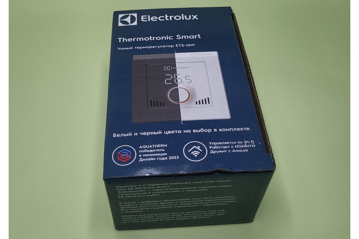 Купить терморегулятор Electrolux ETS-16 для теплого пола, белый/черный