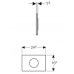 Клавиша смыва Geberit Sigma10 для унитаза ш 66 цвет-нержавеющая сталь