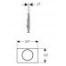 Клавиша смыва Geberit Sigma10 для бачков скрытого монтажа шгв 246*14*164 цвет-хром глянцевый/хром матовый