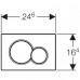 Клавиша смыва для унитаза Geberit Sigma 01 шгв 246*13*164 цвет-матовый хром