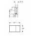 Клавиша смыва Geberit Sigma60 для унитаза шгв 214*24*132 цвет-черный