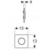 Клавиша смыва Geberit Sigma10 для писсуара ш 66 цвет-хром