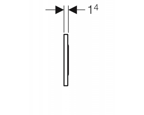 Клавиша смыва Geberit Sigma10 для унитаза ш 66 цвет-глянцевый хром/матовый хром