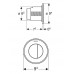 Клавиша смыва Geberit Type 01 для бачков скрытого монтажа цвет-белый