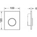 Клавиша смыва для писсуара TECE TECEloop Urinal шгв-100*6*120 цвет-белый