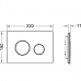 Клавиша смыва TECE TECEloop назначение-для унитаза шгв 220*11*150 цвет-черный
