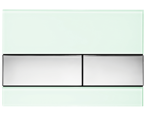 Клавиша смыва TECE TECEsquare назначение-для унитаза шгв 220*11*150 цвет-мятный зеленый/хром глянцевый