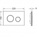 Клавиша смыва TECE TECEloop назначение-для унитаза шгв 220*11*150 цвет-черный/глянцевый хром