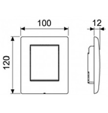 Клавиша смыва TECE TECEplanus Urinal назначение-для писсуара шгв 100*12*120 цвет-нержавеющая сталь сатин