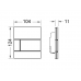 Клавиша смыва TECE TECEsquare для писсуара шгв 104*11*124 цвет-черный
