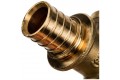 Elsen Тройник переходной 25x25x16 аксиальный PEX, латунь