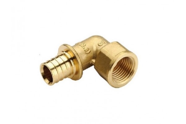 Elsen Угольник переходной 32x1 В. аксиальный PEX, латунь