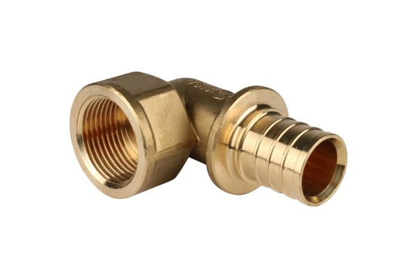 Elsen Угольник переходной 32x1 В. аксиальный PEX, латунь