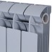 Global STYLE PLUS 500 12 секции радиатор биметаллический боковое подключение (цвет cod.08 grigio argento opaco metallizzato 2676 (серый))