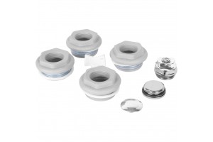 011046 08 Global KIT 1/2 Присоединительный набор для радиатора (цвет cod.08 grigio argento opaco metallizzato 2676 (серый))