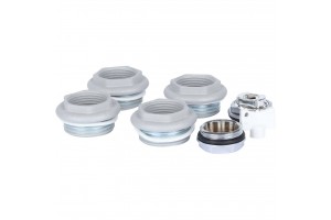 011048 08 3/4 Global KIT 3/4 Присоединительный набор для радиатора (цвет cod.08 grigio argento opaco metallizzato 2676 (серый))