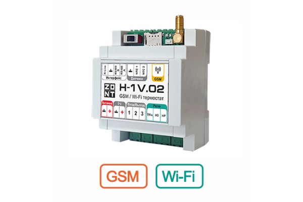 Терморегулятор ZONT H-1V.02 GSM и Wi-Fi для газовых и электрических котлов, ML00005454