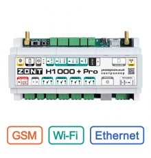 Универсальный контроллер ZONT H1000+ PRO Wi-Fi и GSM для удаленного управления инженерной системой, ML00005558