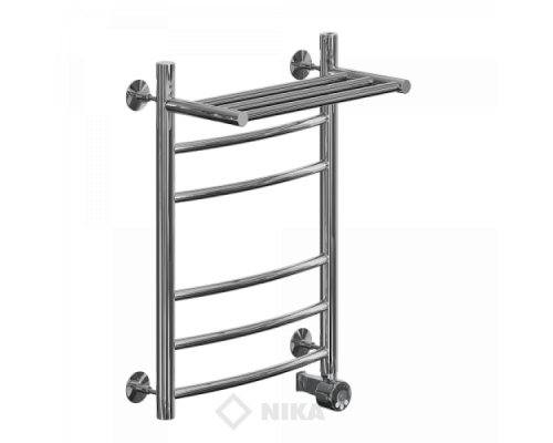 Полотенцесушитель Ника ЛД (г) ВП-60x60x67 с полочкой электрический