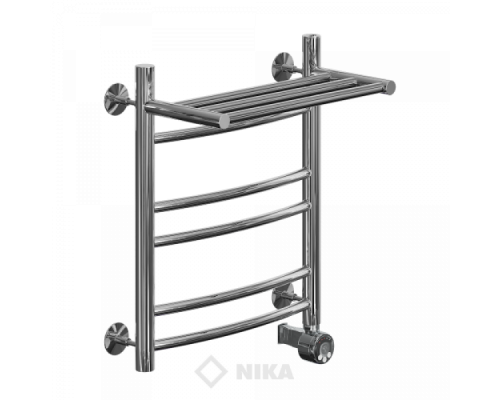 Полотенцесушитель Ника ЛД (г2) ВП-50x60x67 с полочкой электрический
