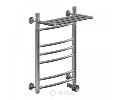 Полотенцесушитель Ника ЛД (г2) ВП-60x60x67 с полочкой электрический