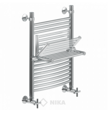Полотенцесушитель Ника ЛДПВ-60x60x66 с полочкой водяной