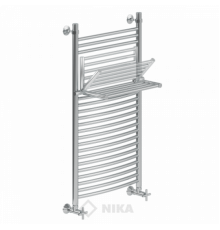 Полотенцесушитель Ника ЛДПВ-100x50x56 с полочкой водяной