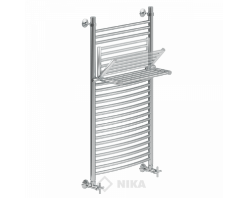 Полотенцесушитель Ника ЛДПВ-100x50x56 с полочкой водяной