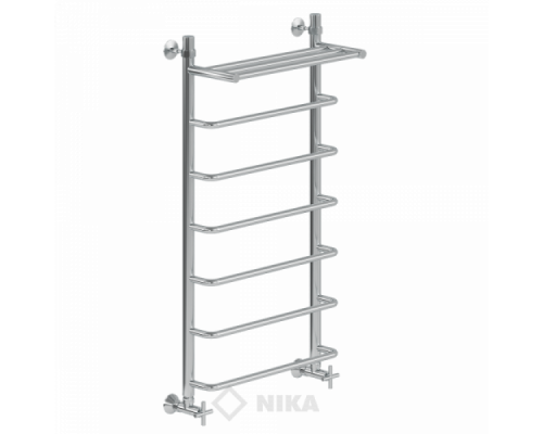 Полотенцесушитель Ника Л90 ВП-100x40x46 с полочкой водяной