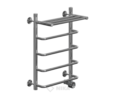 Полотенцесушитель Ника Л90 ВП-60x60x67 с полочкой электрический