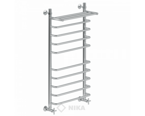 Полотенцесушитель Ника Л90 (г) ВП-100x50x56 с полочкой водяной