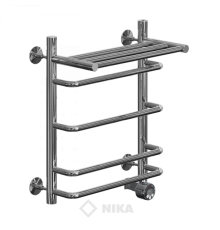 Полотенцесушитель Ника Л90 (г) ВП-50x40x47 с полочкой электрический