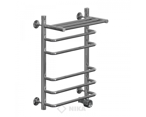 Полотенцесушитель Ника Л90 (г) ВП-60x40x47 с полочкой электрический